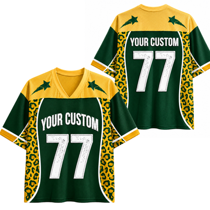 ChaoticClub Y2K Custom Name & Number Personalized Mesh Jersey