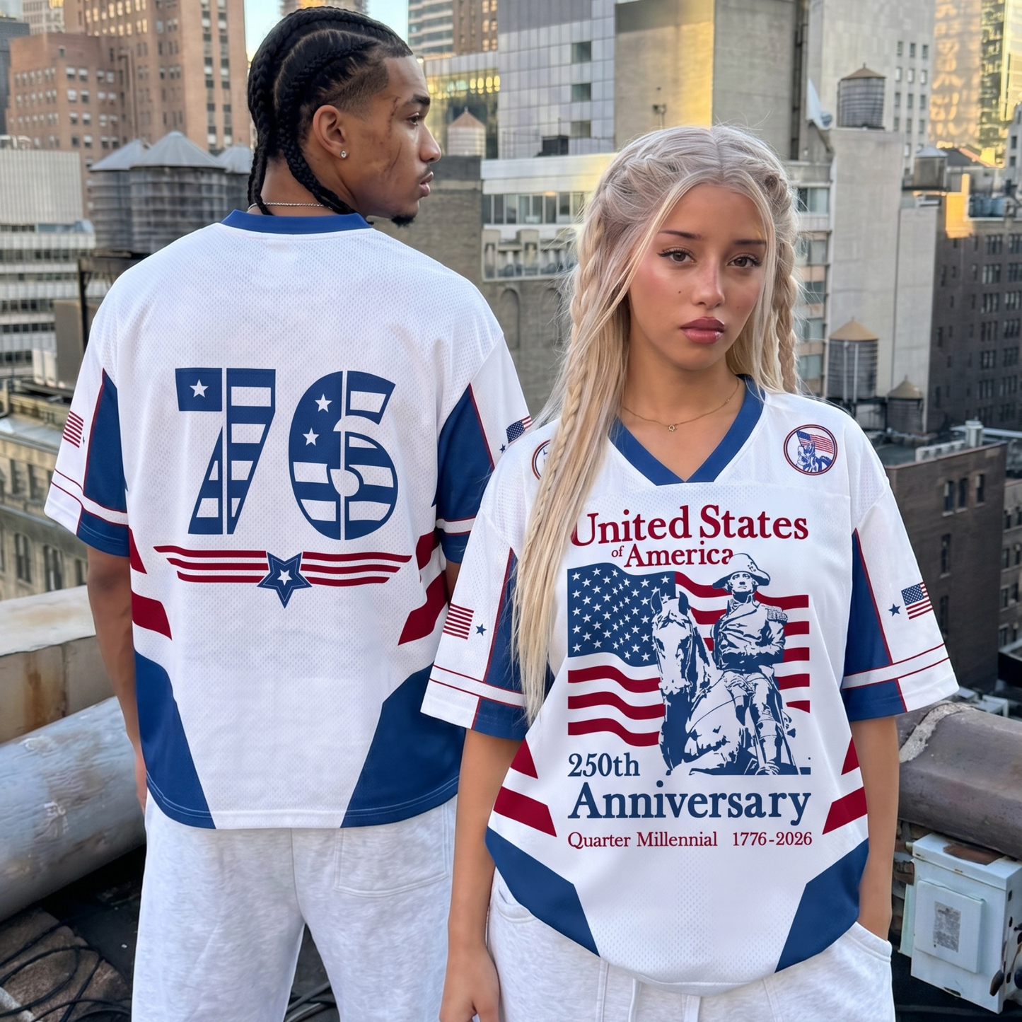 ChaoticClub USA 250th Anniversary Quarter Millennial Mesh Jersey