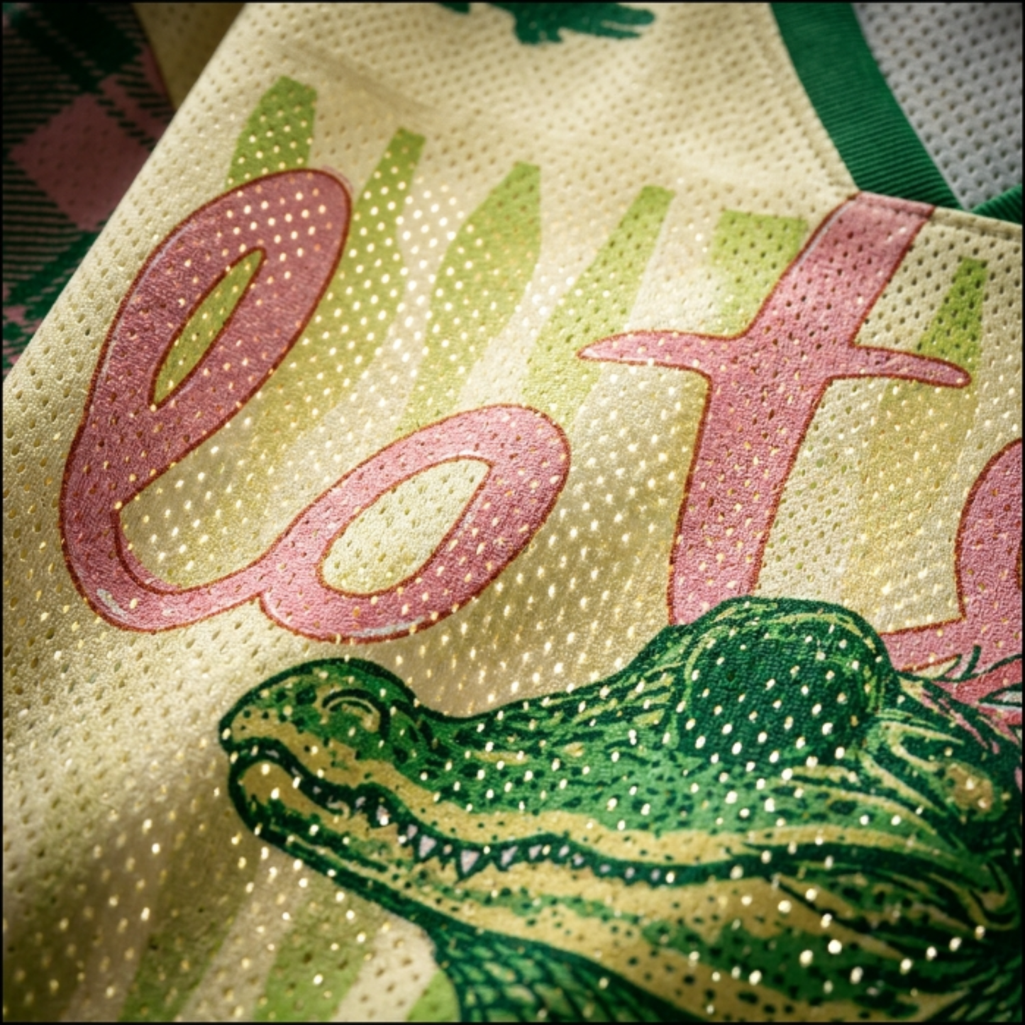 ChaoticClub Striped Later After While Gator Mesh Jersey