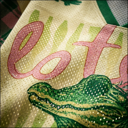 ChaoticClub Striped Later After While Gator Mesh Jersey