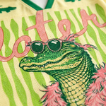 ChaoticClub Striped Later After While Gator Mesh Jersey