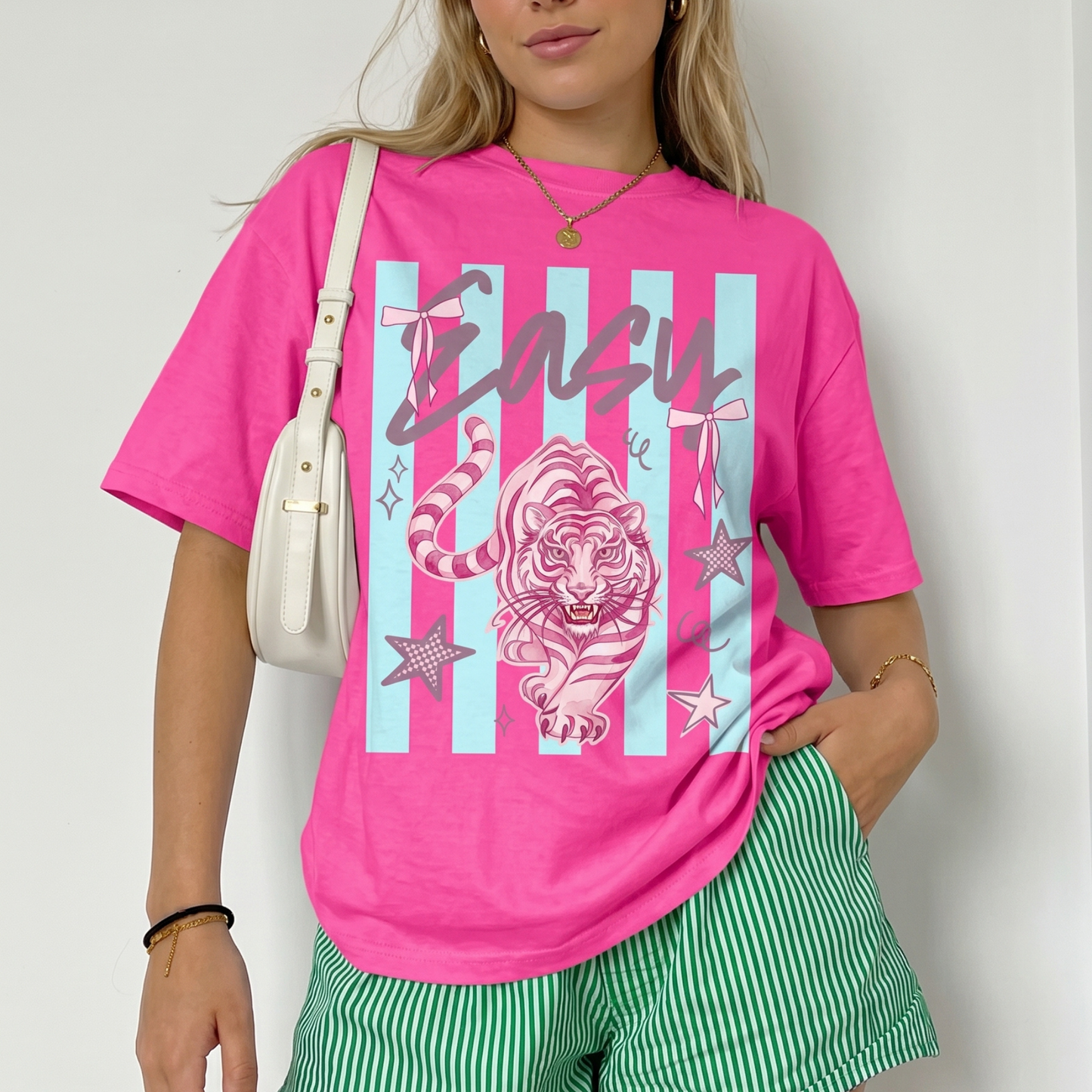 ChaoticClub Summer Easy Tiger Neon T-Shirt