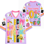 ChaoticClub Striped Make A Difference Pencil Crayons  Mesh Jersey