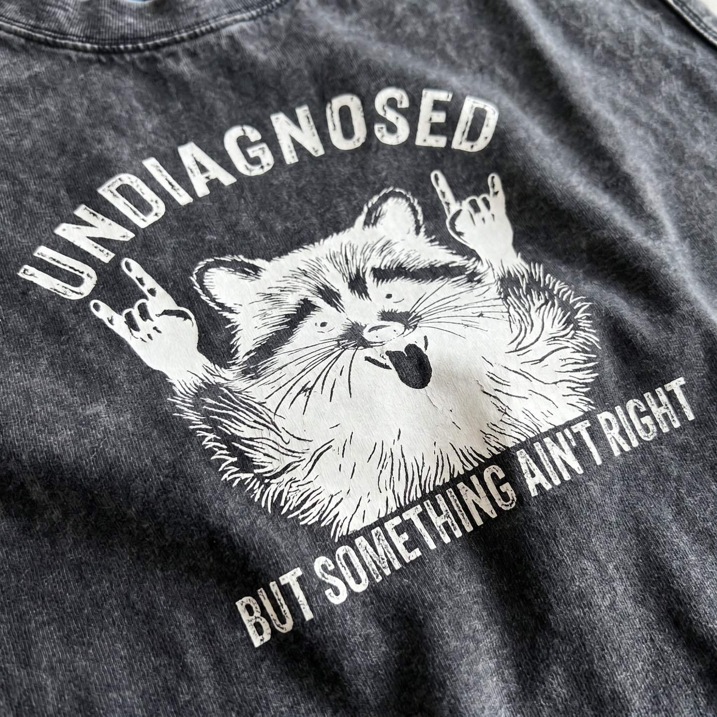 ChaoticClub Undiagnosed Rock Raccoon Wash Tanktop