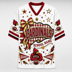 Chaotic Club Custom Mascot Coquette Bow Game Day Mesh Jersey