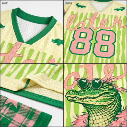 ChaoticClub Striped Later After While Gator Mesh Jersey