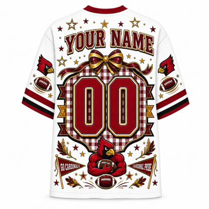 Chaotic Club Custom Mascot Coquette Bow Game Day Mesh Jersey
