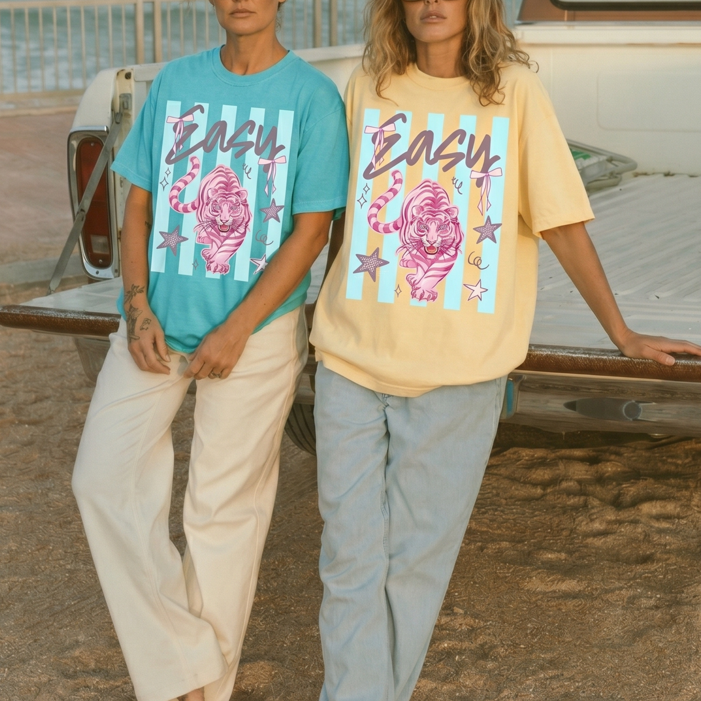 ChaoticClub Summer Easy Tiger Neon T-Shirt