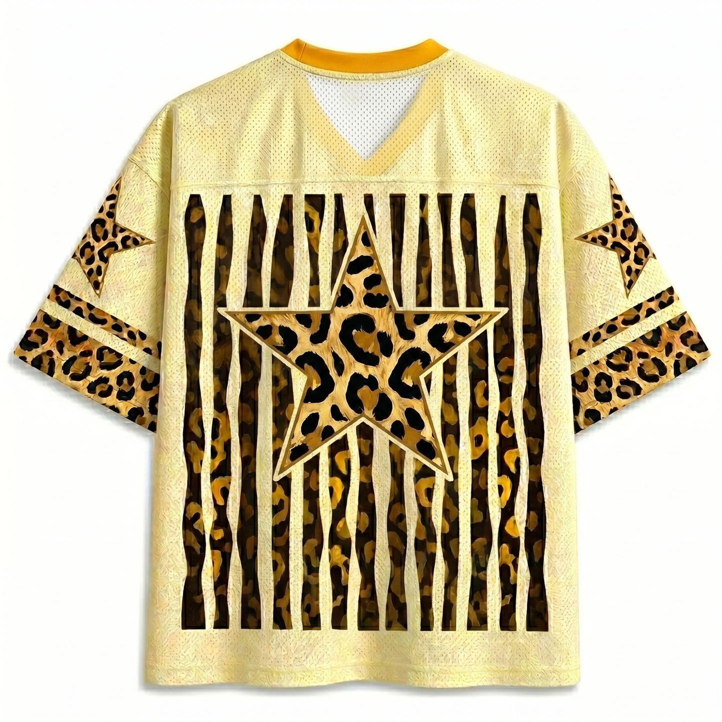ChaoticClub Leopard Stars Bubblegum Summer Mesh Jersey