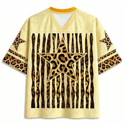 ChaoticClub Leopard Stars Bubblegum Summer Mesh Jersey