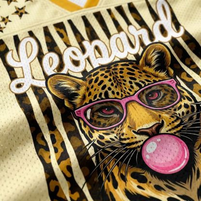ChaoticClub Leopard Stars Bubblegum Summer Mesh Jersey