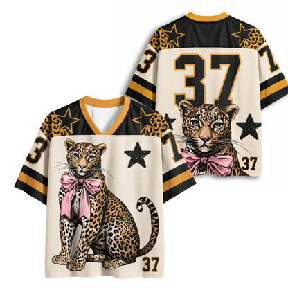 ChaoticClub Leopard Pink Bow Mesh Jersey