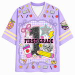 ChaoticClub Girly Pencil Preppy Back to School Mesh Jersey