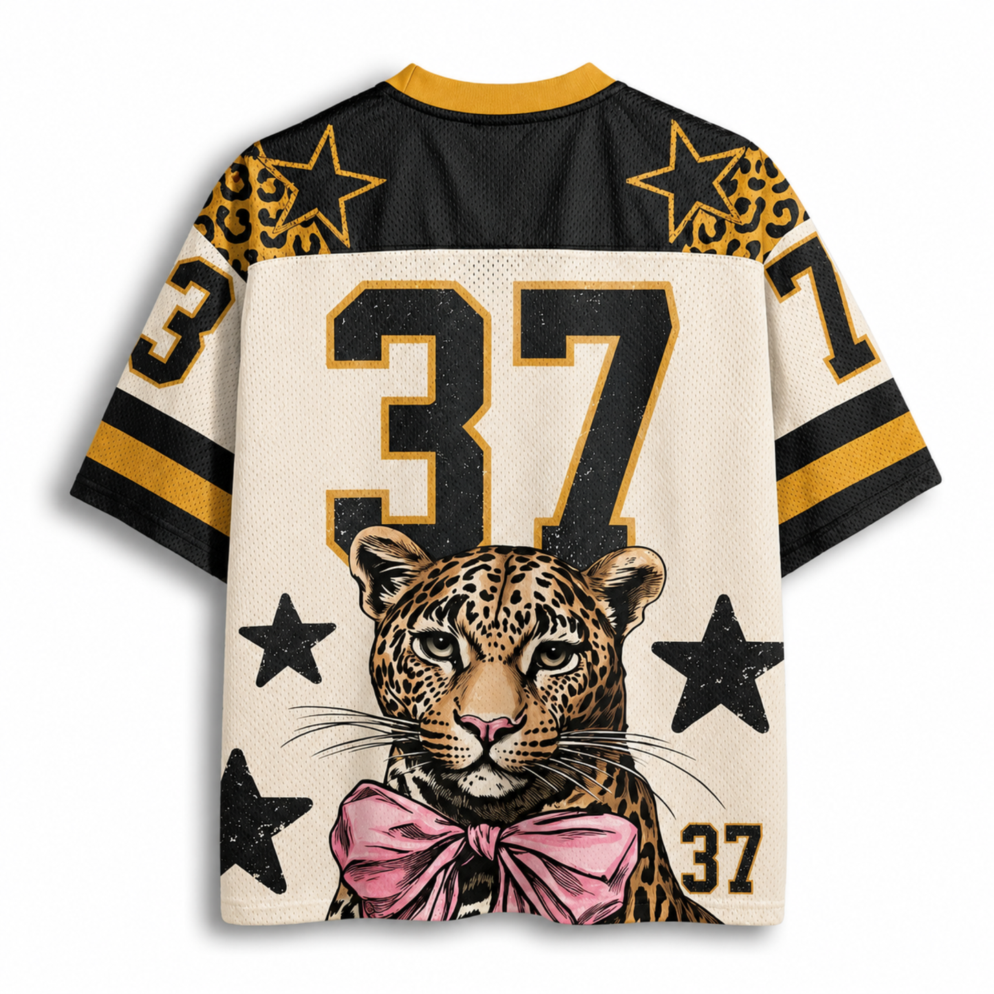 ChaoticClub Leopard Pink Bow Mesh Jersey