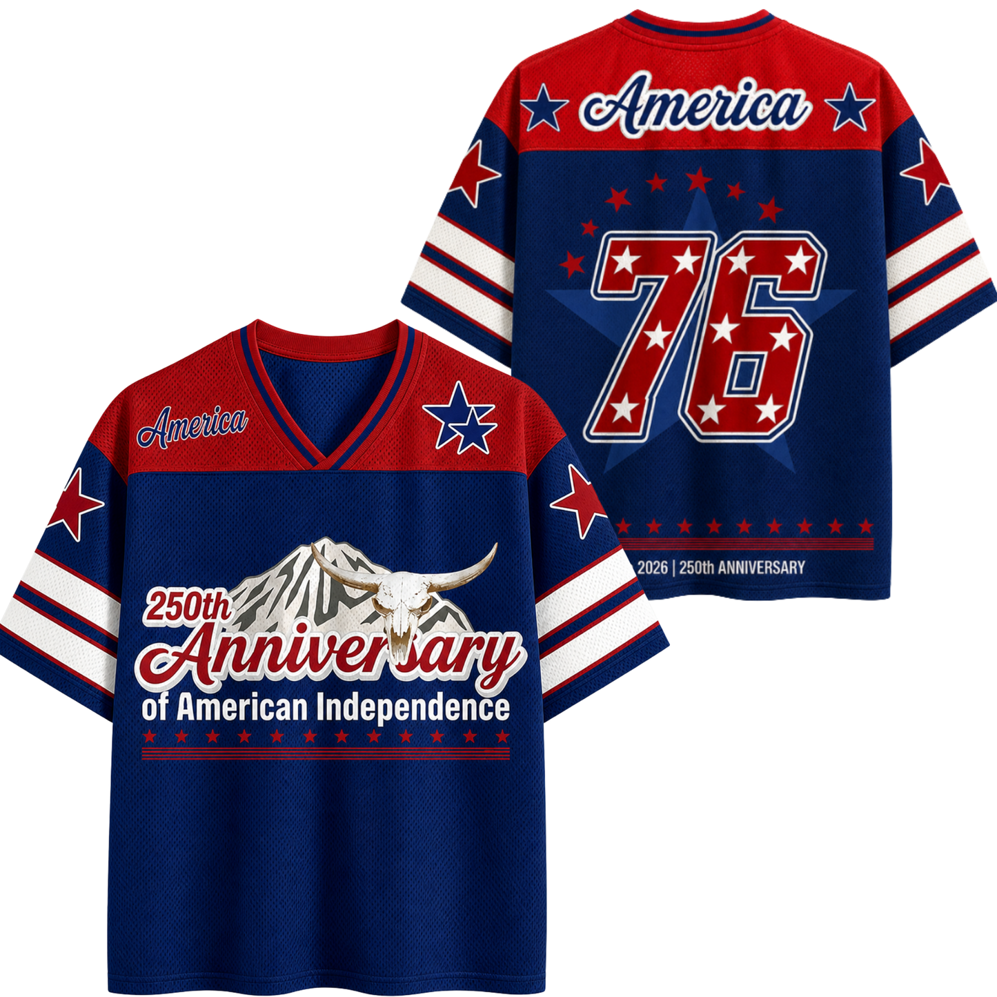 ChaoticClub 250th Anniversary of American Independence Mesh Jersey