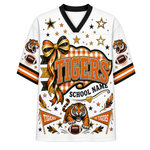 Chaotic Club Custom Mascot Coquette Bow Game Day Mesh Jersey