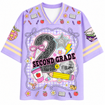 ChaoticClub Girly Pencil Preppy Back to School Mesh Jersey