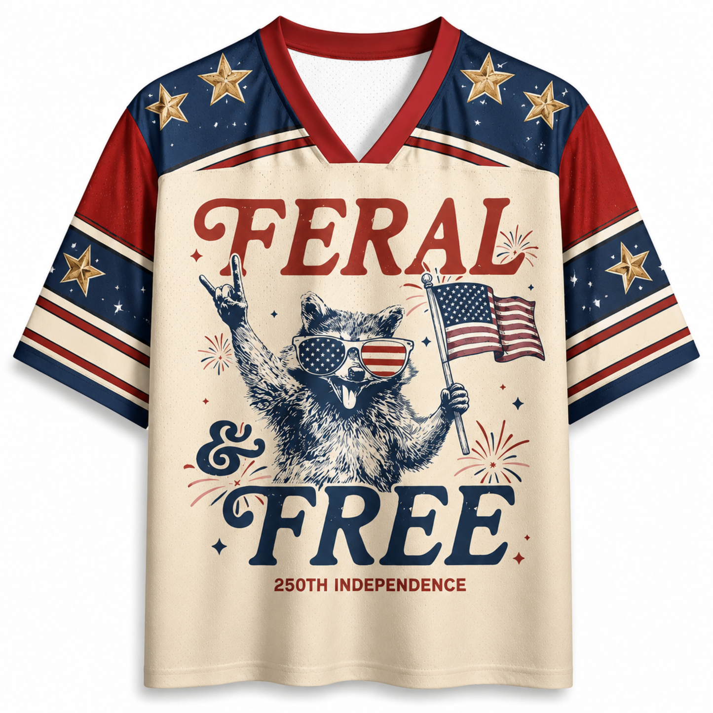 ChaoticClub Feral & Free Independence Mesh Jersey