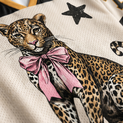 ChaoticClub Leopard Pink Bow Mesh Jersey