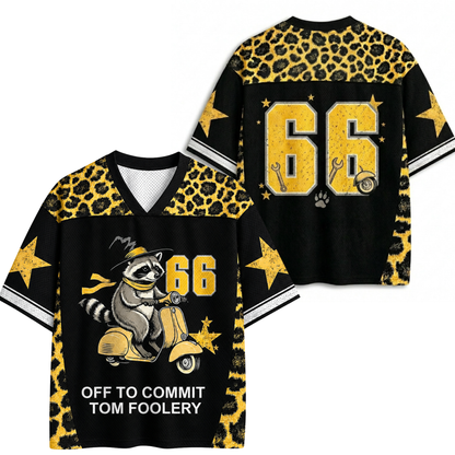 ChaoticClub Off To Commit Tomfoolery Raccoon Mesh Jersey