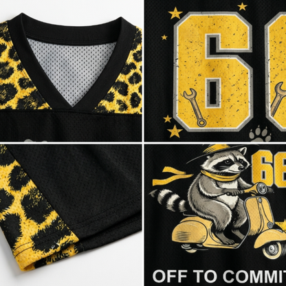 ChaoticClub Off To Commit Tomfoolery Raccoon Mesh Jersey