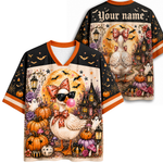 ChaoticClub Halloween Duck Bubble Gum Halloween Mesh Jersey