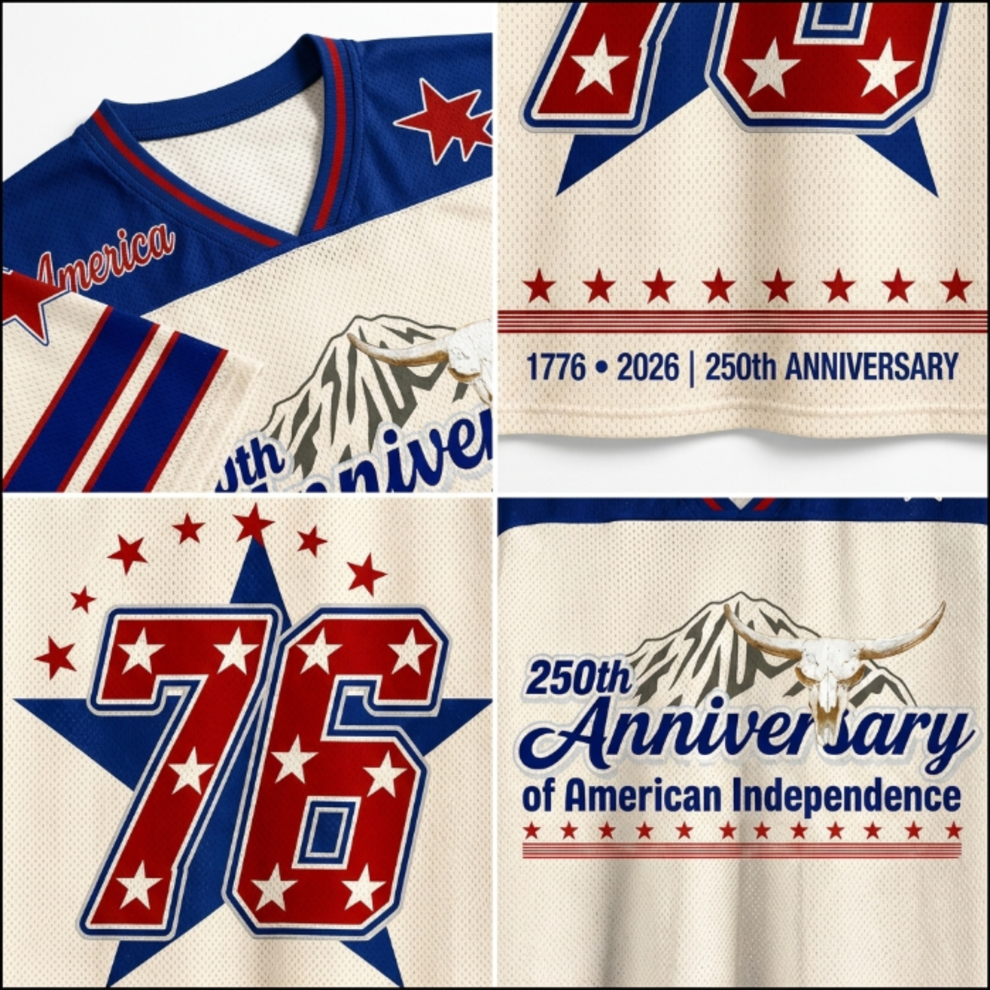ChaoticClub 250th Anniversary of American Independence Mesh Jersey