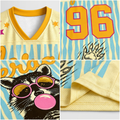 ChaoticClub Striped Feral Summer Raccoon Mesh Jersey