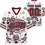 Chaotic Club Custom Mascot Coquette Bow Game Day Mesh Jersey