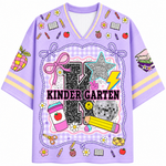 ChaoticClub Girly Pencil Preppy Back to School Mesh Jersey
