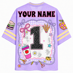 ChaoticClub Girly Pencil Preppy Back to School Mesh Jersey