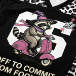 ChaoticClub Off To Commit Tomfoolery Raccoon Mesh Jersey