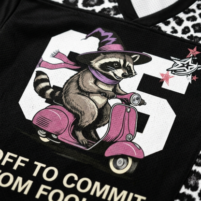 ChaoticClub Off To Commit Tomfoolery Raccoon Mesh Jersey