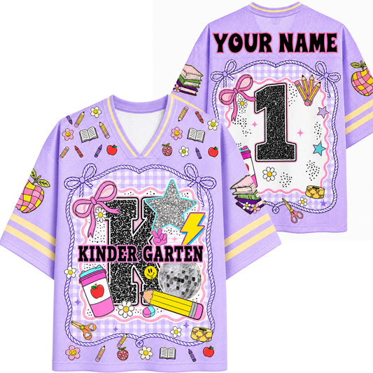 Chaotic Club Girly Pencil Preppy Back to School Mesh Jersey