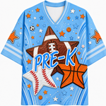 ChaoticClub Back to School Fall Football Basketball Baseball Mesh Jersey