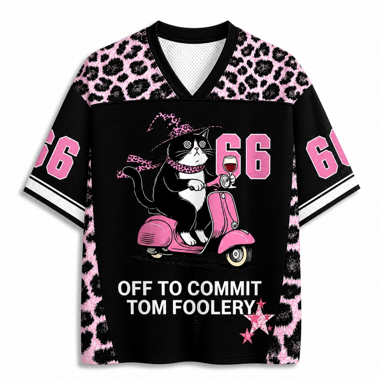 ChaoticClub Off To Commit Tomfoolery Cat Mesh Jersey