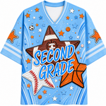 ChaoticClub Back to School Fall Football Basketball Baseball Mesh Jersey