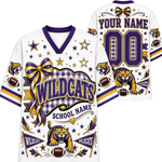 Chaotic Club Custom Mascot Coquette Bow Game Day Mesh Jersey