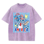 Chaoticclub 4th of July Raccoon Washed T-Shirt