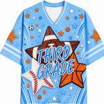 ChaoticClub Back to School Fall Football Basketball Baseball Mesh Jersey