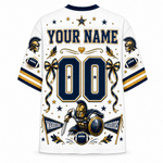 Chaotic Club Custom Mascot Coquette Bow Game Day Mesh Jersey