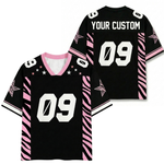 ChaoticClub Personalized Blink Leopard Stars Mesh Jersey
