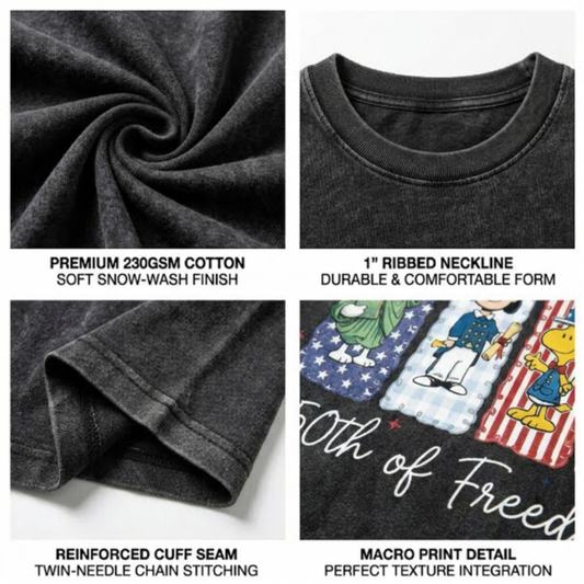 Chaoticclub 250th Of Freedom 1776-2026 Washed T-Shirt