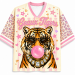 ChaoticClub Striped Geaus Tigers Leopard Bumble Mascot Mesh Jersey