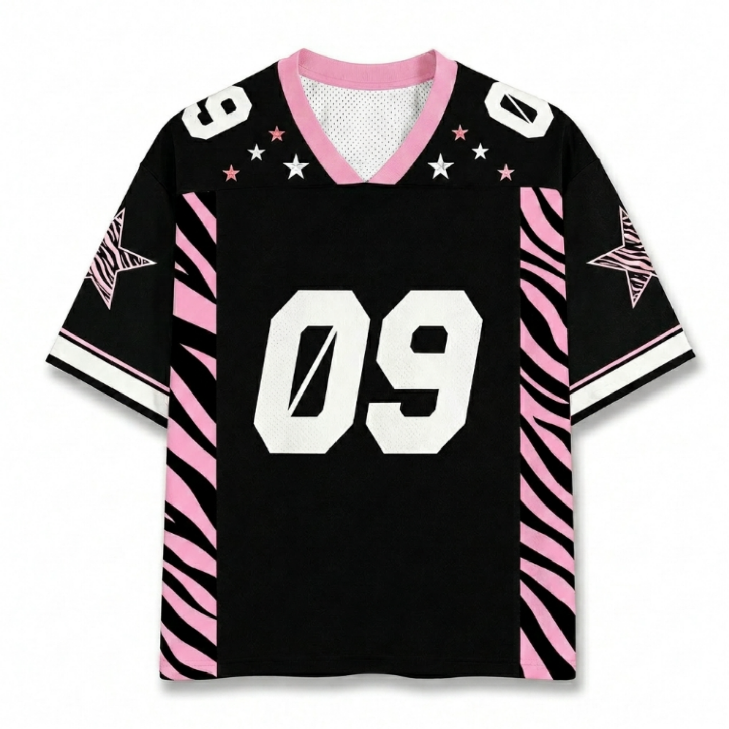 ChaoticClub Personalized Blink Leopard Stars Mesh Jersey