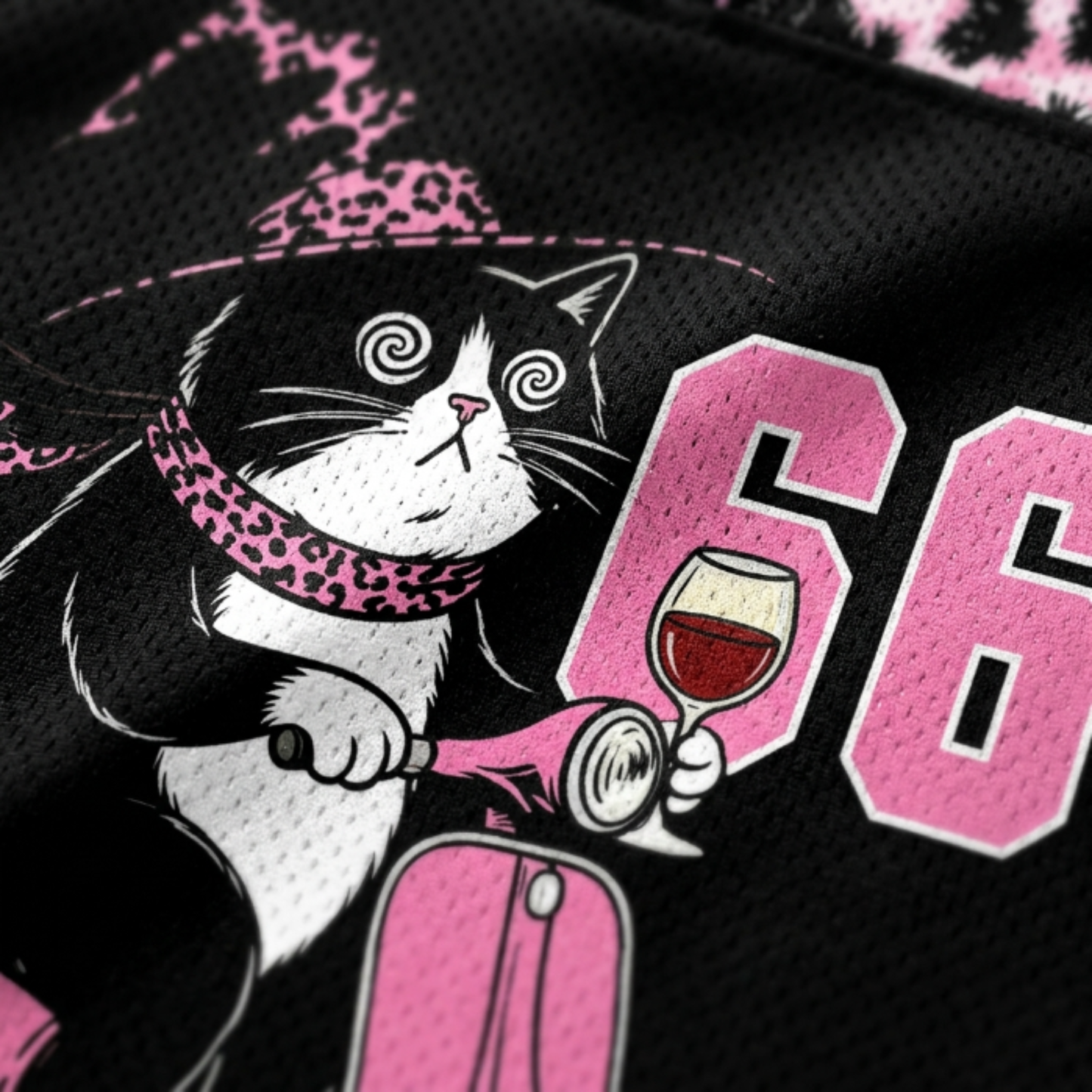 ChaoticClub Off To Commit Tomfoolery Cat Mesh Jersey