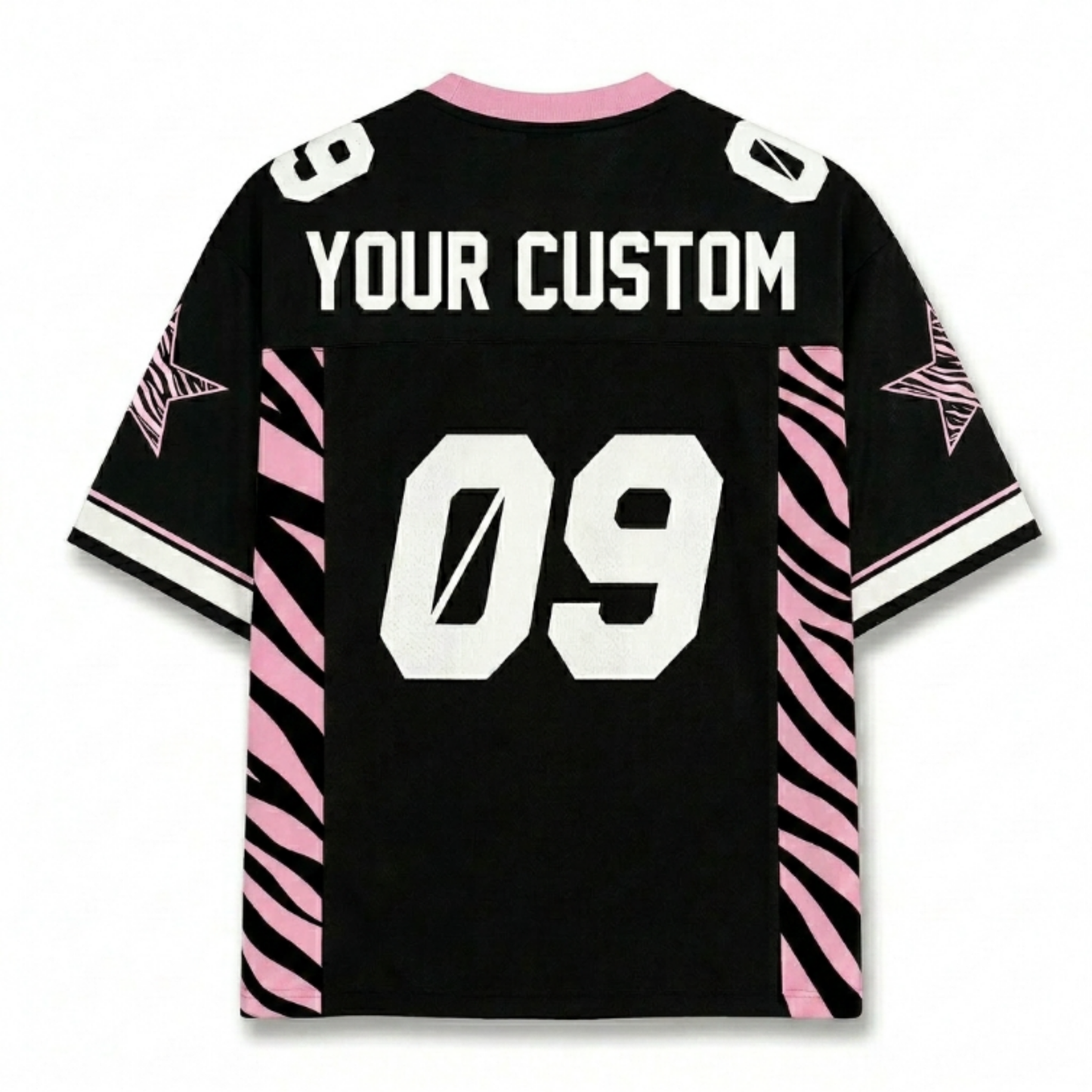 ChaoticClub Personalized Blink Leopard Stars Mesh Jersey
