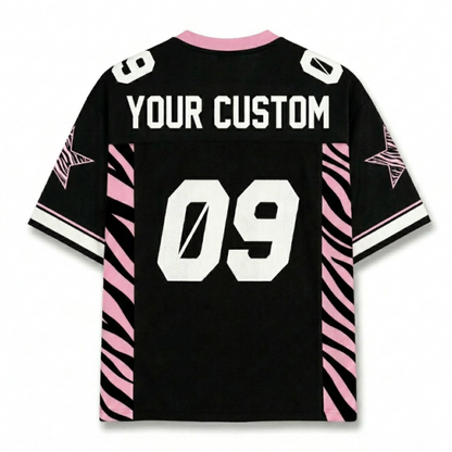 ChaoticClub Personalized Blink Leopard Stars Mesh Jersey