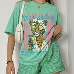ChaoticClub Margaritas Made Me Do It Leopard Spa Summer Neon T-Shirt