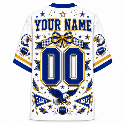 Chaotic Club Custom Mascot Coquette Bow Game Day Mesh Jersey